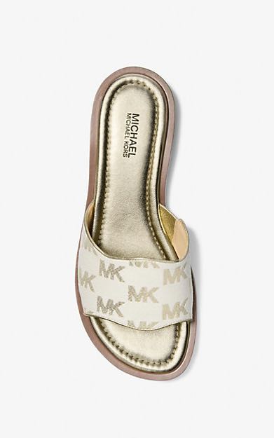 Michael Kors Hannah Signature Logo Slide Sandals