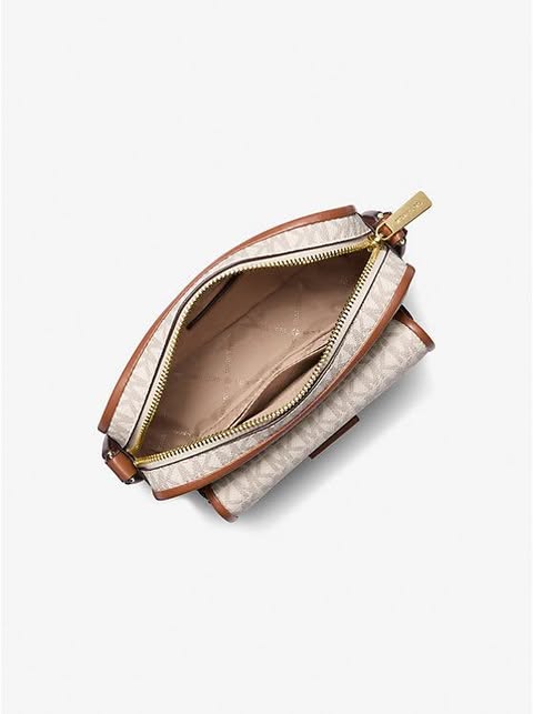 Michael Kors Bradshaw Extra-Small Metallic Signature Logo Camera Crossbody Bag