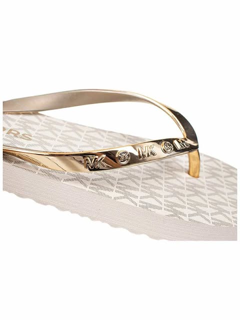Michael Kors Signature Logo Flip Flops