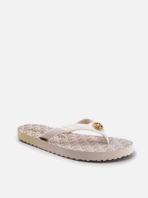 Michael Kors Signature Logo Flip Flops