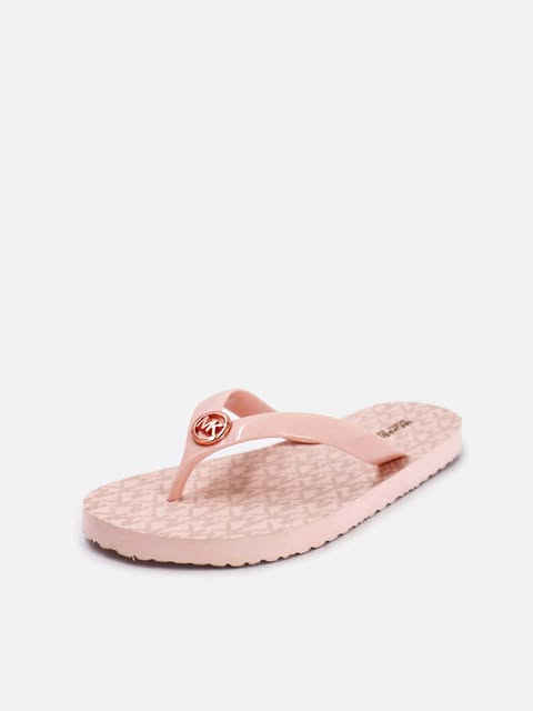 Michael Kors Signature Logo Flip Flops