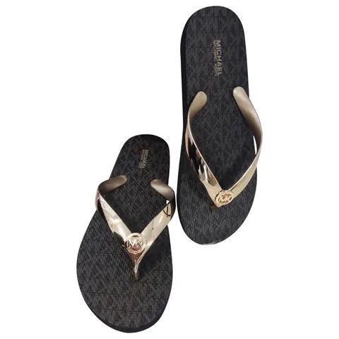 Michael Kors Signature Logo Flip Flops