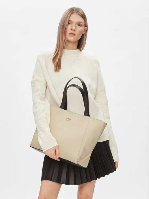 Calvin Klein Canvas Shopper Bag