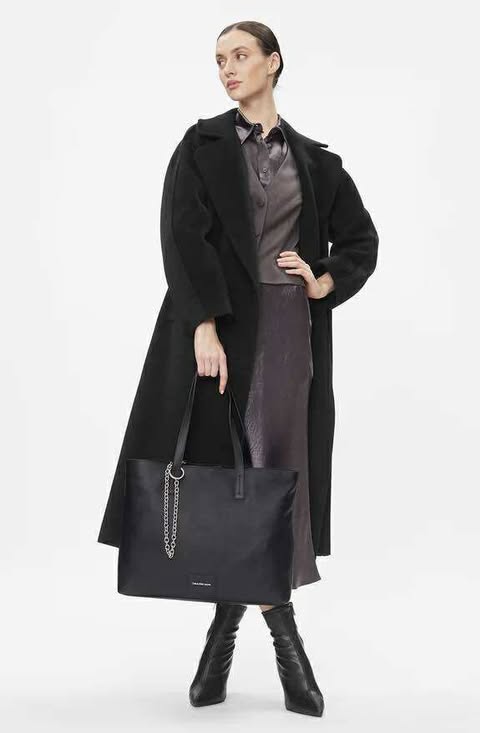 Calvin Klein Slim Square Tote Chain