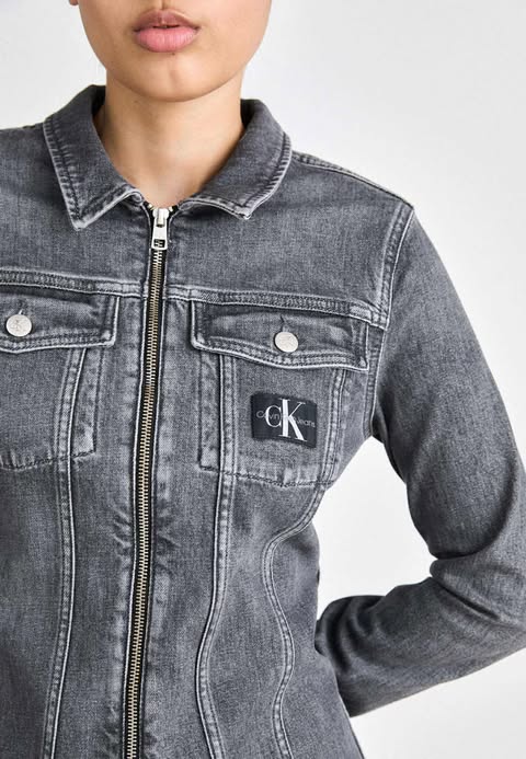 Calvin Klein Two Way Zip Mini Dress