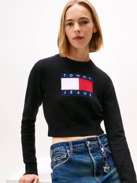 Tommy Jeans Cropped Sweater