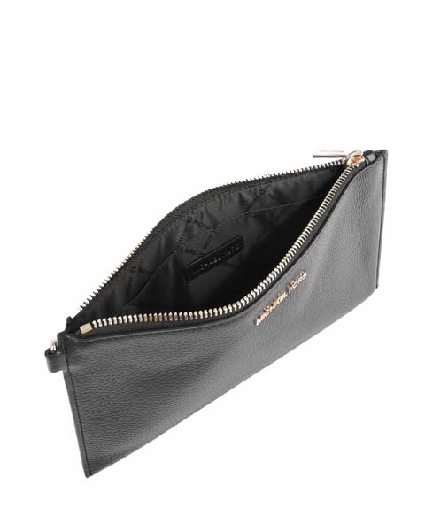 Michael Kors Jet Set Travel Large Pebbled Leather Pouch Bag