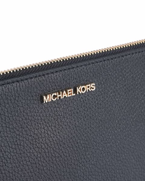Michael Kors Jet Set Travel Large Pebbled Leather Pouch Bag