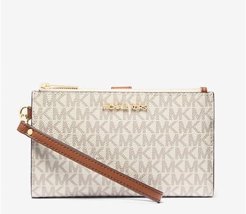 Michael Kors Jet Set Travel Signature Logo Smartphone Wallet