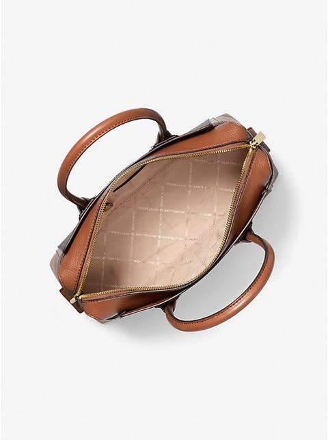 Michael Kors Leather Belted Satchel