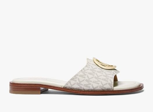 Michael Kors Hannah Signature Logo Slide Sandals