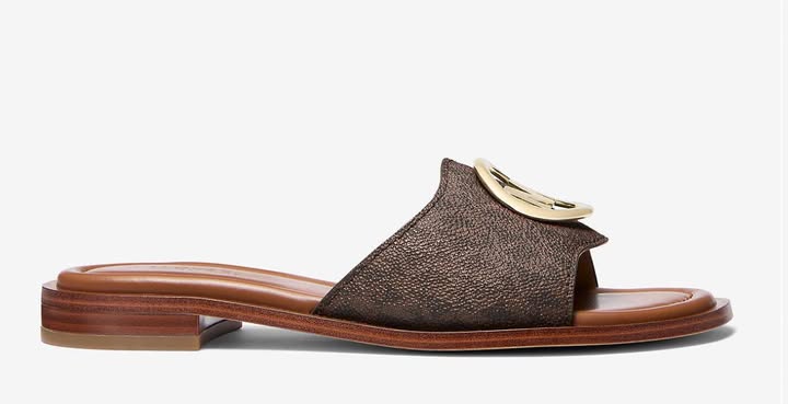 Michael Kors Hannah Signature Logo Slide Sandals