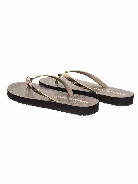 Michael Kors Signature Logo Flip Flops