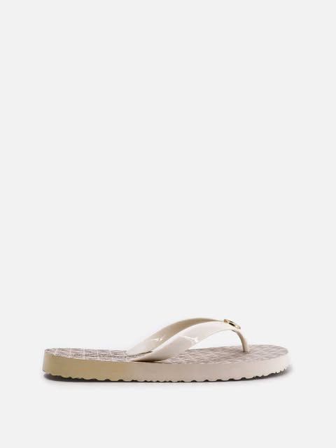 Michael Kors Signature Logo Flip Flops