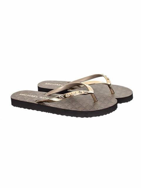 Michael Kors Signature Logo Flip Flops