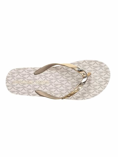 Michael Kors Signature Logo Flip Flops