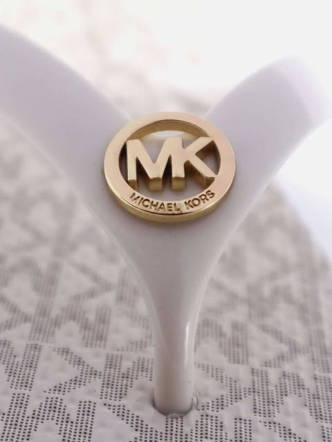 Michael Kors Signature Logo Flip Flops