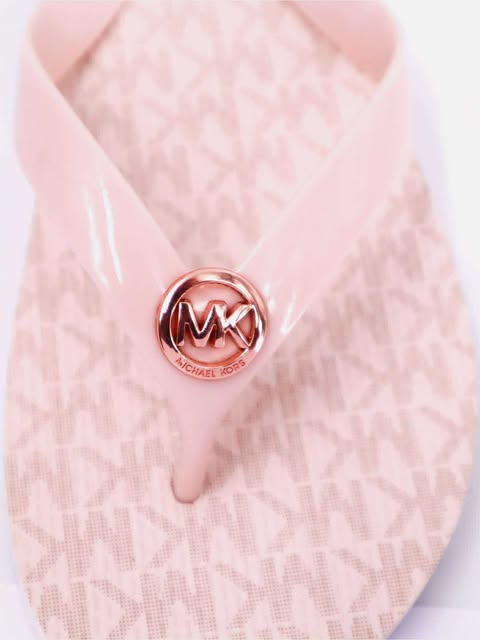 Michael Kors Signature Logo Flip Flops