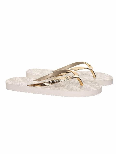 Michael Kors Signature Logo Flip Flops