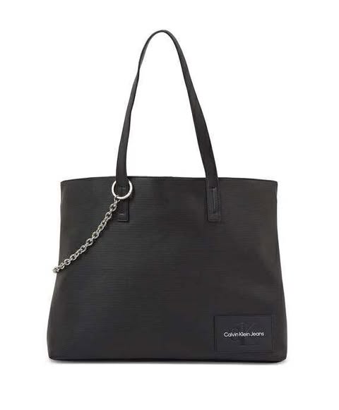 Calvin Klein Slim Square Tote Chain