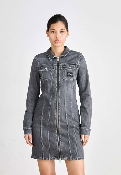 Calvin Klein Two Way Zip Mini Dress
